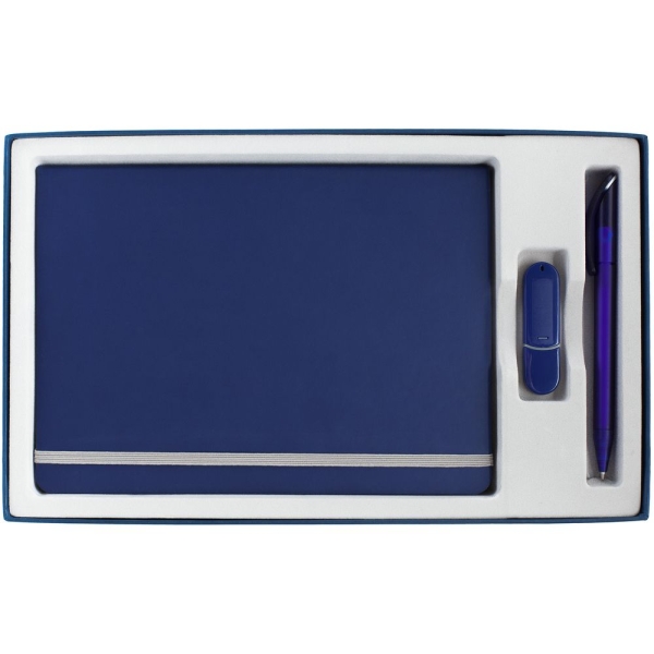 Коробка In Form под ежедневник, флешку, ручку, синяя