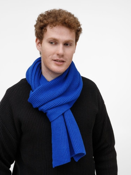 Шарф Nobilis Mono, синий (аква)