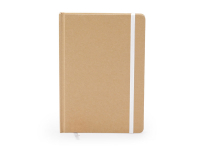Блокнот А5 ESTELA с контрастной резинкой, бежевый/белый Блокнот А5 ESTELA с контрастной резинкой, бежевый/белый