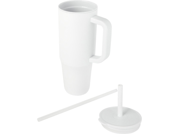 Brady термостакан с силиконовой трубочкой, 900 мл, сертифицированный согласно RCS- Белый
