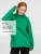 Худи оверсайз унисекс Tolla, зеленое