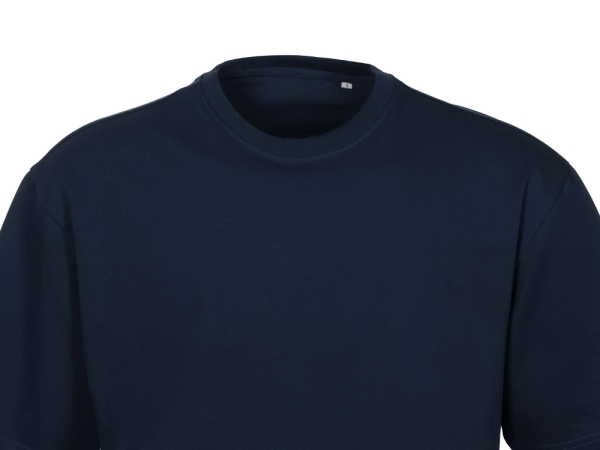 Футболка из френч терри «Warsaw» унисекс 220гр, темно-синий