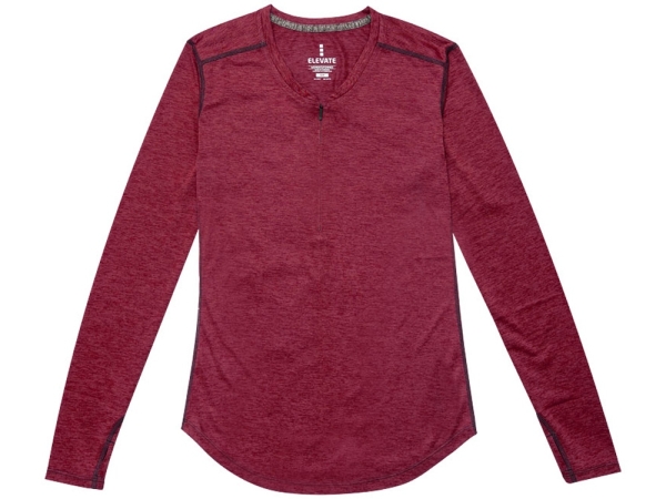 Лонгслив Quadra женский с длинным рукавом, красный