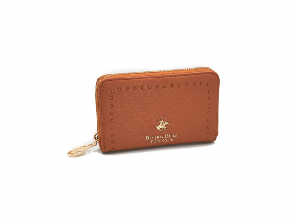Кошелек женский Beverly Hills Polo Club, коричневый/желтое золото