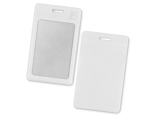 Вертикальный карман из экокожи для карты "Favor", белый