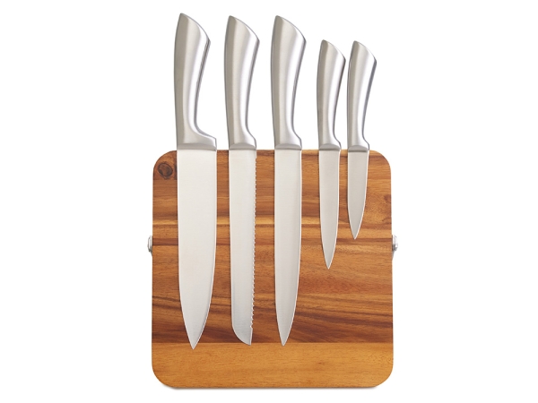 Набор ножей на магнитной подставке "Терон"