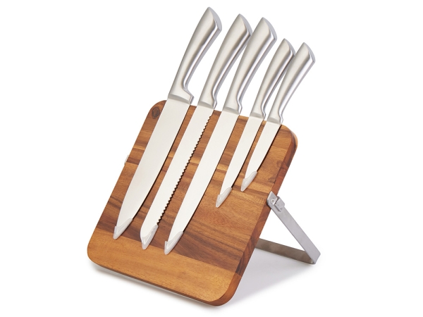 Набор ножей на магнитной подставке "Терон"