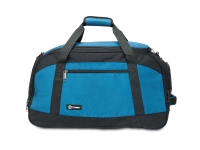 Сумка спортивная TORBER, синий/черный, полиэстер, 52 х 25 х 30 см