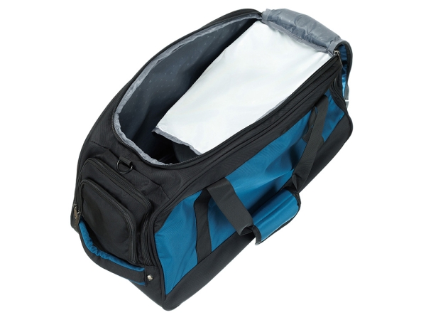 Сумка спортивная TORBER, синий/черный, полиэстер, 52 х 25 х 30 см