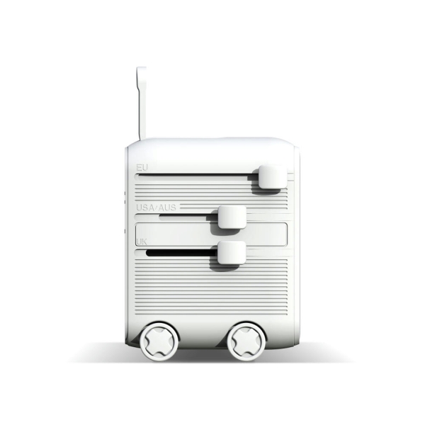 Универсальный адаптер Xoopar Luggie со встроенными вилками типов EU, UK, US и AUS