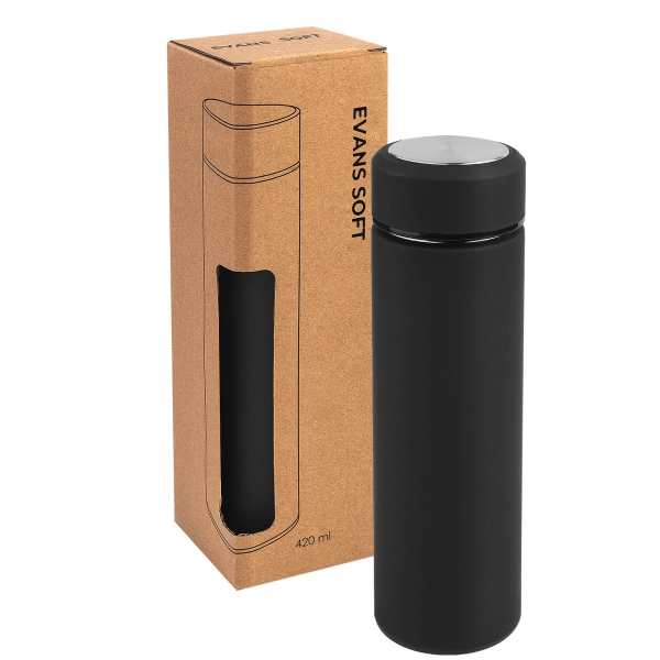 Термос EVANS SOFT 420мл. Черный 6200.08