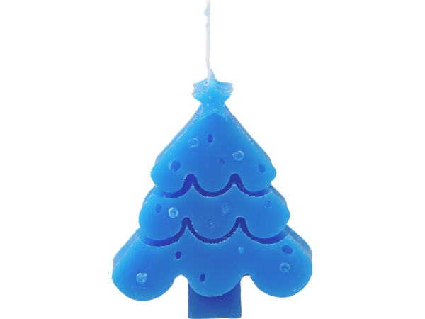 Свеча "Елочка", синий