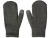 Варежки «Dunant», темно-серый меланж