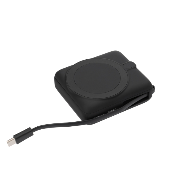 Внешний аккумулятор с подсветкой Ritter PD 10000mAh с функцией беспроводной зарядки 15W, черный