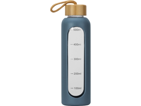 Бутылка из боросиликатного стекла "Hangy", 550 мл, антрацит