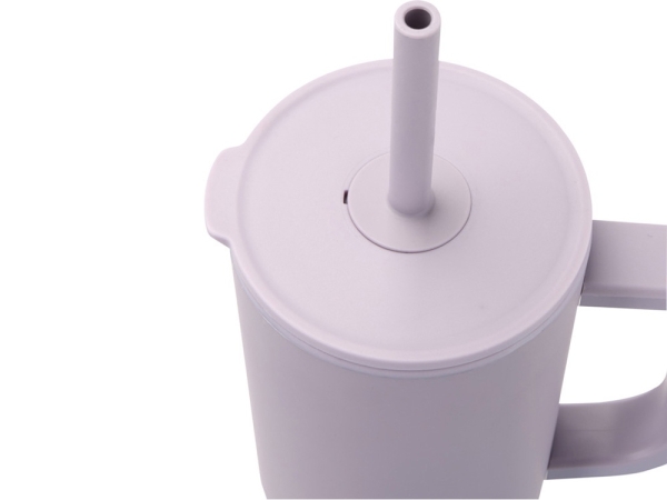 Brady термостакан с силиконовой трубочкой, 900 мл, сертифицированный согласно RCS- Сиреневый