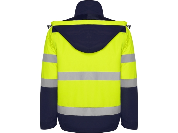 Парка "Epsylon", нэйви/неоновый желтый