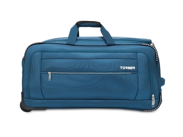 Сумка на колесах TORBER ВИВИ, синий, полиэстер, 69 х 30 х 32 см, 56 л