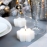 Свеча Snowlight 1, белая, 6 см