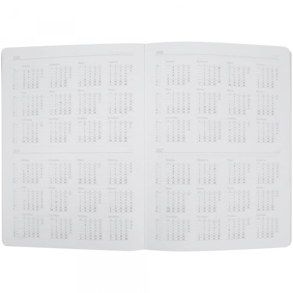 Еженедельник Lucky, недатированный, белый