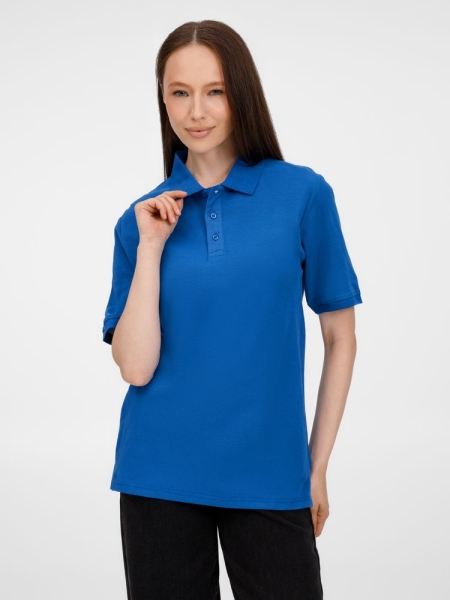 Рубашка поло унисекс Upswing, ярко-синяя