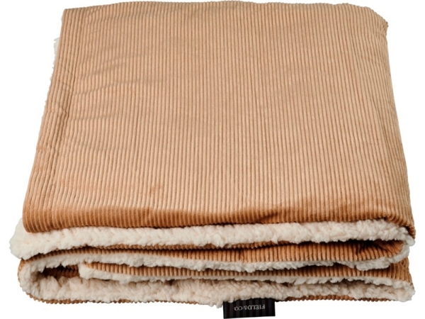 Шерповое покрывало Cosie с вельветом, оранжевый