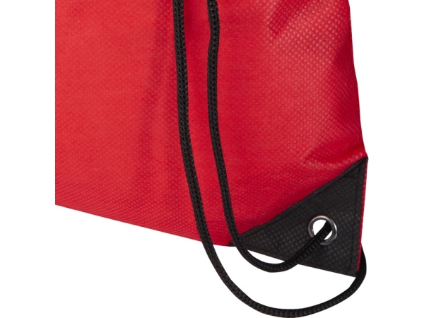 Рюкзак-мешок  на шнурке «Evergreen» из переработанного нетканого материала, красный