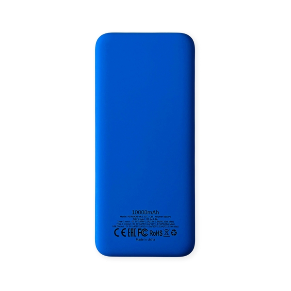 Внешний аккумулятор Kris soft touch, 10000mAh (Синий)
