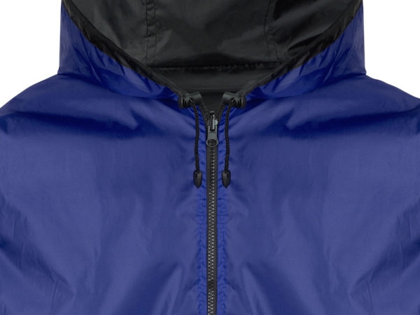 Дождевик «Bi-color» унисекс, синий классический/черный