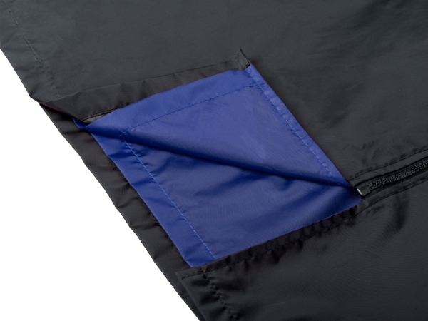 Дождевик «Bi-color» унисекс, синий классический/черный