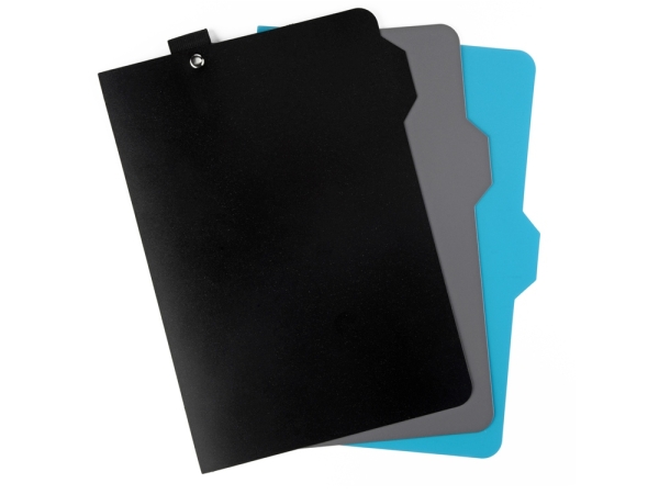 Блокнот А5 "Alpha" с разделителями, черный