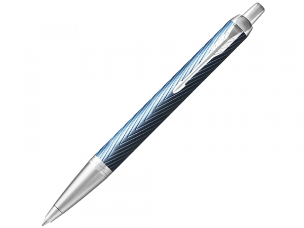 Шариковая ручка Parker IM Premium K318  Blue Grey CT, стержень: M, цвет чернил: blue, в подарочной упаковке.