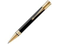 Шариковая ручка Parker Duofold Classic Black GT Fountain Pen, стержень: M, цвет чернил: black, в подарочной упаковке. Шариковая ручка Parker Duofold Classic Black GT Fountain Pen, стержень: M, цвет чернил: black, в подарочной упаковке.