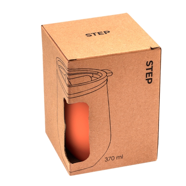 Термокружка (кофер) STEP SOFT 370мл Оранжевая 6300.05