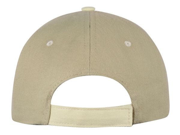 Бейсболка "New Castle F" 6-ти панельная, оливковый/натуральный
