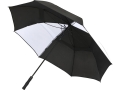 Джефф 30-дюймовый ветрозащитный зонт-трость, белый/черный