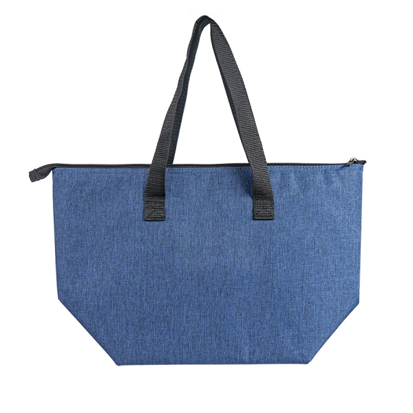 Термосумка "FRESH", серый меланж, 39 x 25 x 16 см, полиэстер 300D