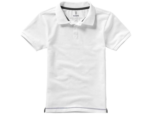 Рубашка поло Calgary детская, белый/темно-синий