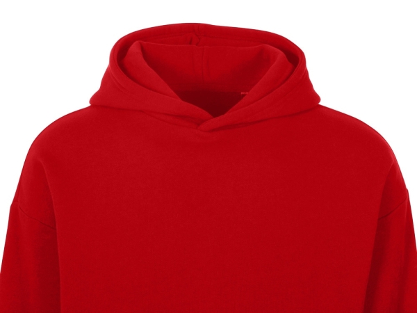 Толстовка с капюшоном оверсайз «Berlin» унисекс, красный