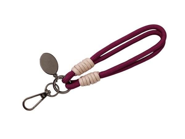 Брелок-браслет "Bohemian" c металлическим держателем для телефона, бургунди