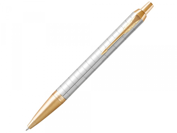 Шариковая ручка Parker IM Premium K318  Pearl GT, стержень: M, цвет чернил: blue, в подарочной упаковке.