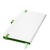Ежедневник Arctic недатированный, белый/зеленый