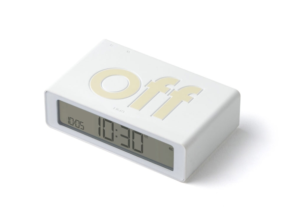 Часы настольные Flip Mini, белый