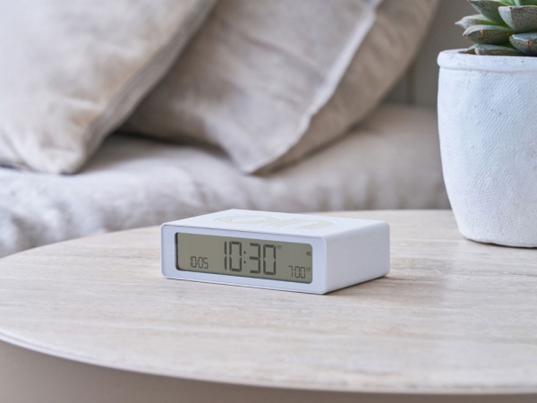 Часы настольные Flip Mini, белый