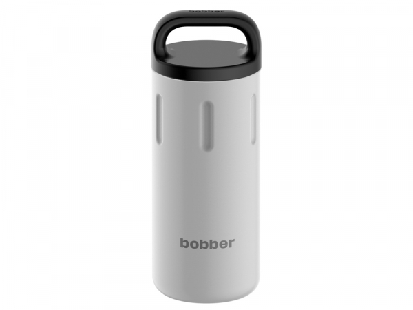 Вакуумный термос с керамическим покрытием бытовой, тм "bobber", 590 мл. Артикул Bottle-590 Sand Grey (серый)