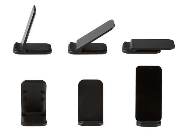 Беспроводное зарядное устройство «Foldy», 15 Вт, черный