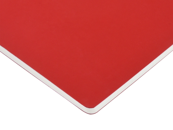 Тетрадь с каменной бумагой А5 "Carrara" 40 л., линейка, бордовый