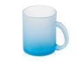 Стеклянная матовая кружка "Омбре" с градиентом для сублимации, синий