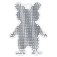 Пешеходный светоотражатель «Мишка», белый Пешеходный светоотражатель «Мишка», белый