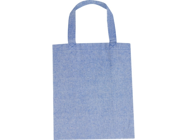 Pheebs, эко-сумка из переработанного хлопка, плотность 150 г/м2, синий меланж